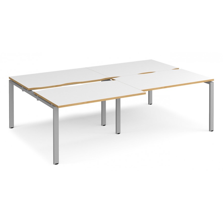 Adapt 1600mm Deep Sliding Top Double Back to Back Bench Desk